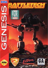 Box cover for Battletech: A Game of Armored Combat on the Sega Nomad.