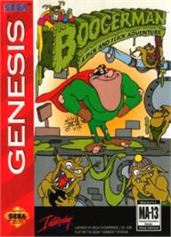 Box cover for Boogerman: A Pick and Flick Adventure on the Sega Nomad.