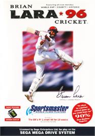 Box cover for Brian Lara Cricket 96 on the Sega Nomad.
