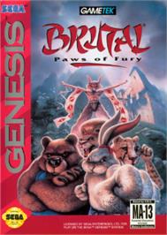 Box cover for Brutal: Paws of Fury on the Sega Nomad.
