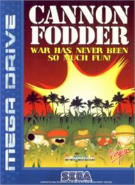Box cover for Cannon Fodder on the Sega Nomad.