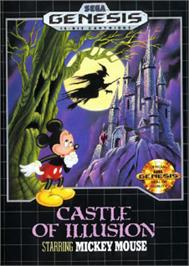 Box cover for Castle of Illusion starring Mickey Mouse on the Sega Nomad.