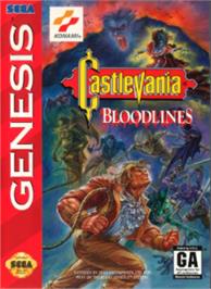Box cover for Castlevania Bloodlines on the Sega Nomad.