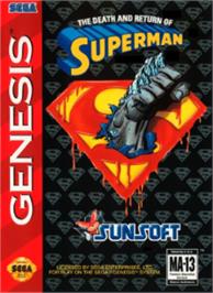 Box cover for Death and Return of Superman, The on the Sega Nomad.