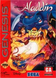 Box cover for Disney's Aladdin on the Sega Nomad.