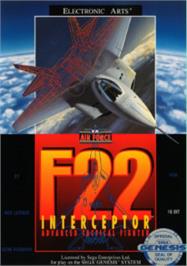 Box cover for F-22 Interceptor - Advanced Tactical Fighter on the Sega Nomad.
