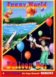 Box cover for Funny World And Balloon Boy on the Sega Nomad.