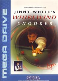Box cover for Jimmy White's Whirlwind Snooker on the Sega Nomad.