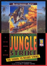 Box cover for Jungle Strike on the Sega Nomad.
