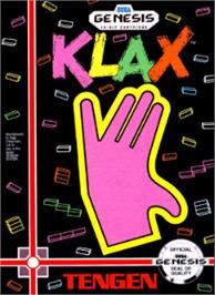 Box cover for Klax on the Sega Nomad.