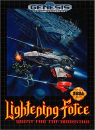 Box cover for Lightning Force: Quest for the Darkstar on the Sega Nomad.