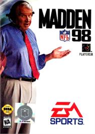 Box cover for Madden NFL '98 on the Sega Nomad.