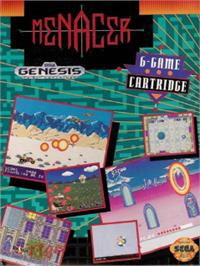 Box cover for Menacer 6-Game Cartridge on the Sega Nomad.