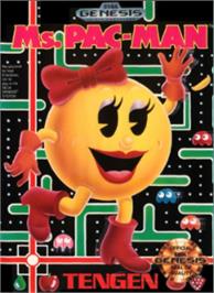 Box cover for Ms. Pac-Man on the Sega Nomad.