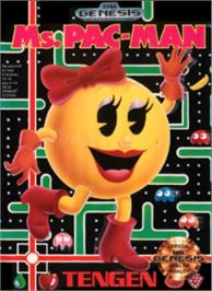 Box cover for Ms. Pac-man on the Sega Nomad.