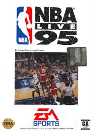 Box cover for NBA Live '95 on the Sega Nomad.