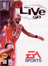 Box cover for NBA Live '98 on the Sega Nomad.