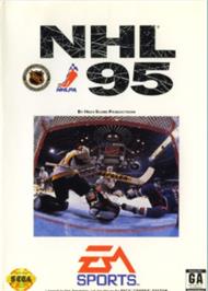 Box cover for NHL '95 on the Sega Nomad.