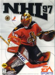 Box cover for NHL '97 on the Sega Nomad.