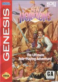 Box cover for New Horizons on the Sega Nomad.