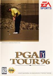 Box cover for PGA Tour '96 on the Sega Nomad.