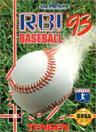 Box cover for R.B.I. Baseball '93 on the Sega Nomad.
