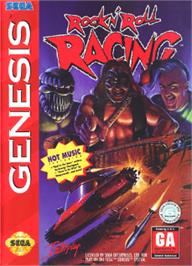 Box cover for Rock 'n Roll Racing on the Sega Nomad.