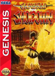 Box cover for Samurai Shodown on the Sega Nomad.