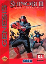 Box cover for Shinobi 3 - Return Of The Ninja Master on the Sega Nomad.