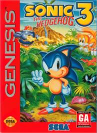 Box cover for Sonic The Hedgehog 3 on the Sega Nomad.