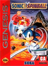 Box cover for Sonic The Hedgehog Spinball on the Sega Nomad.