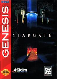 Box cover for Stargate on the Sega Nomad.