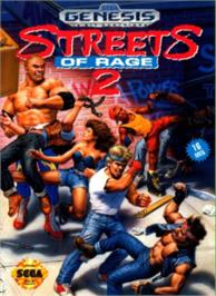 Box cover for Streets Of Rage 2 on the Sega Nomad.
