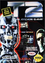 Box cover for T2 - The Arcade Game on the Sega Nomad.
