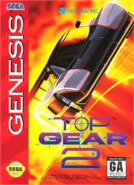 Box cover for Top Gear 2 on the Sega Nomad.