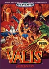Box cover for Valis - The Fantasm Soldier on the Sega Nomad.