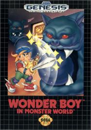 Box cover for Wonder Boy in Monster World on the Sega Nomad.