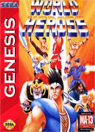 Box cover for World Heroes on the Sega Nomad.