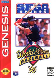 Box cover for World Series Baseball '96 on the Sega Nomad.