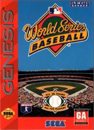 Box cover for World Series Baseball on the Sega Nomad.