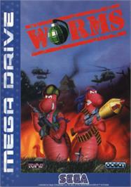 Box cover for Worms on the Sega Nomad.