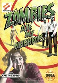 Box cover for Zombies Ate My Neighbors on the Sega Nomad.