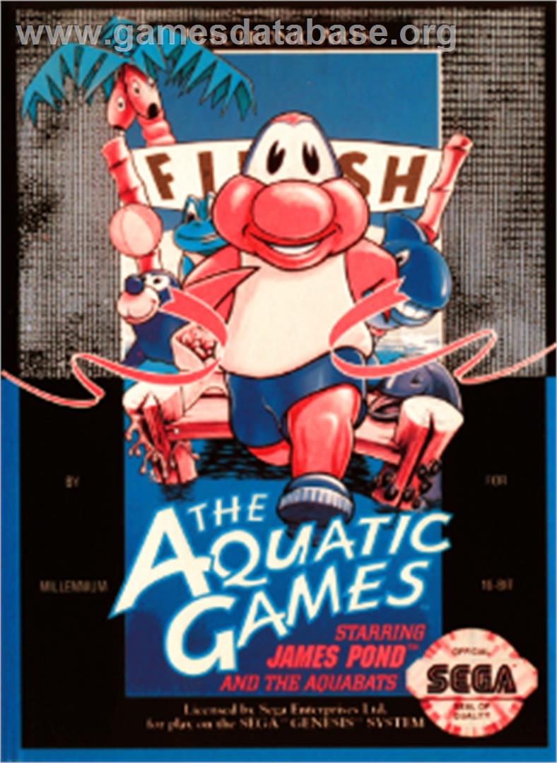 Aquatic Games: Starring James Pond, The - Sega Nomad - Artwork - Box