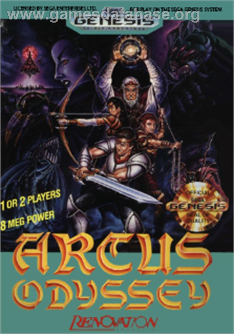 Arcus Odyssey - Sega Nomad - Artwork - Box