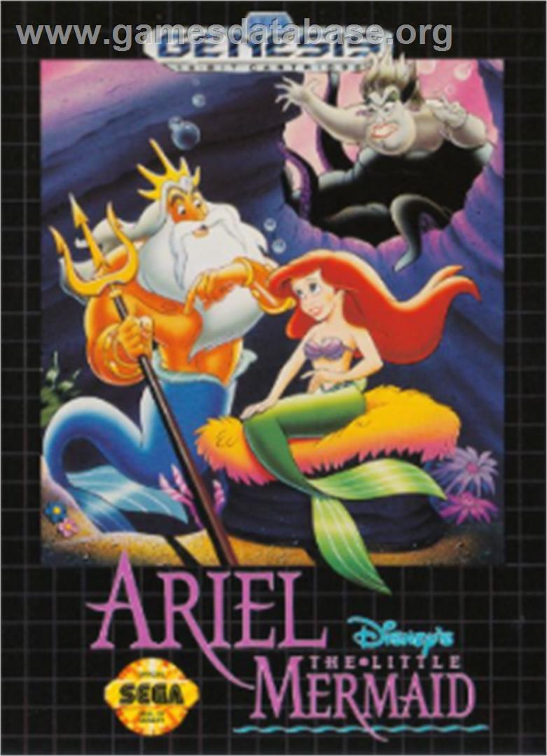 Ariel the Little Mermaid - Sega Nomad - Artwork - Box