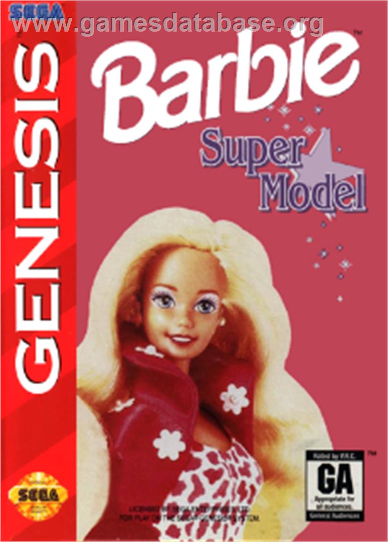 Barbie Super Model - Sega Nomad - Artwork - Box