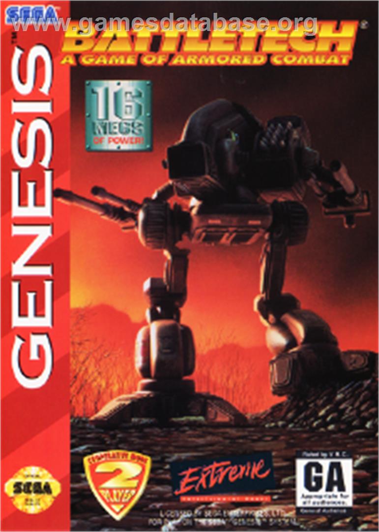 Battletech: A Game of Armored Combat - Sega Nomad - Artwork - Box