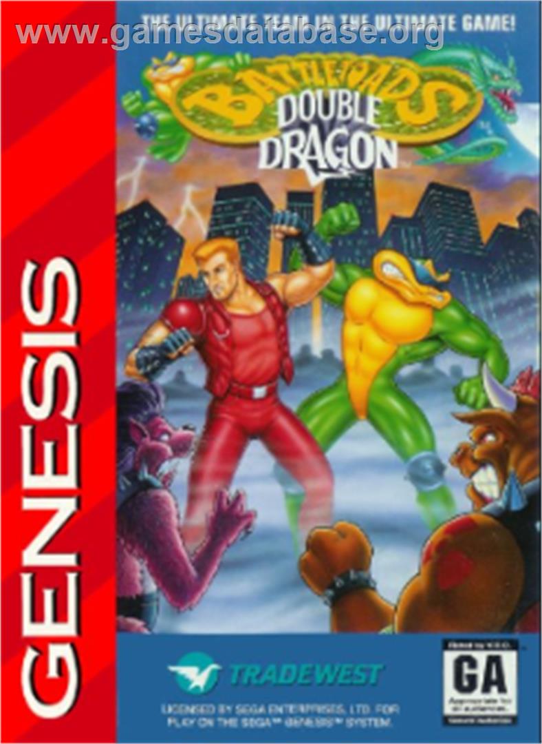 Battletoads And Double Dragon - Sega Nomad - Artwork - Box