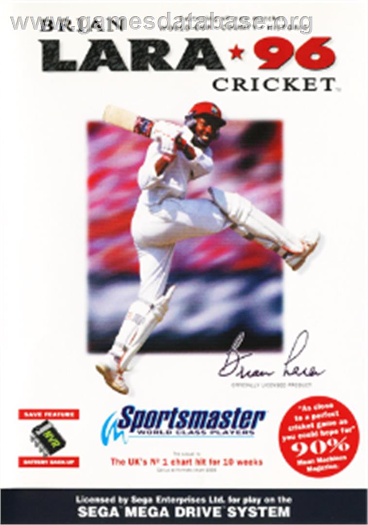 Brian Lara Cricket 96 - Sega Nomad - Artwork - Box