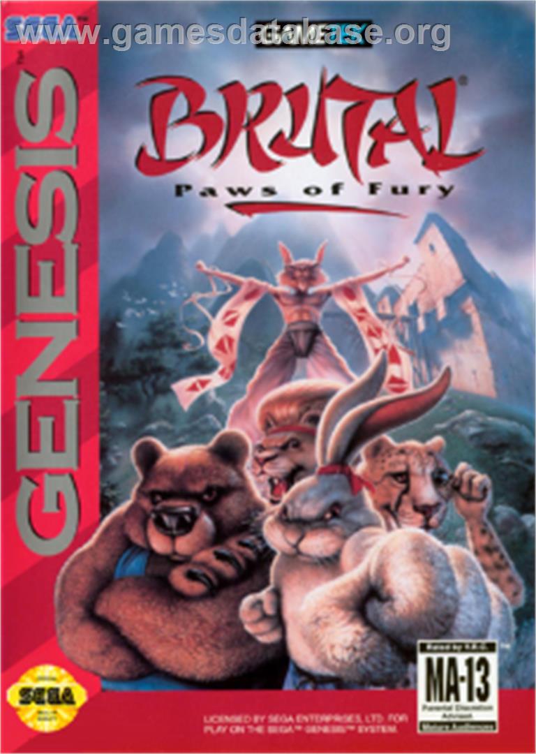 Brutal: Paws of Fury - Sega Nomad - Artwork - Box